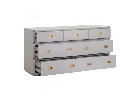 Essentials for Living Bradley 7-Drawer Double Dresser - Front Side Opened Angle