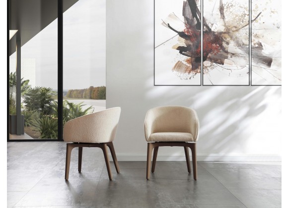 Angie Dining Armchair in Taupe- lifestyle 1