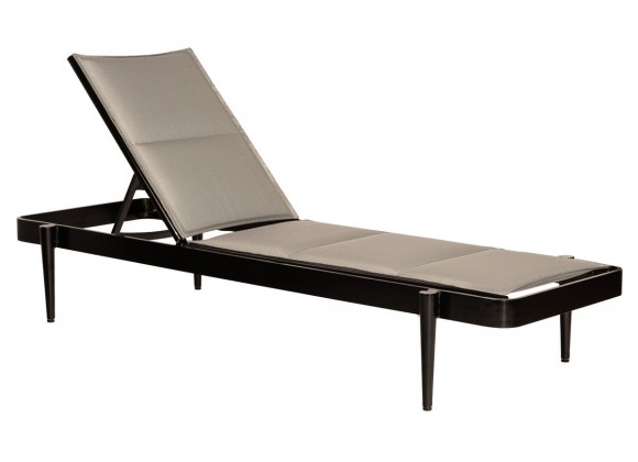 Woodard Daytona Sling Chaise Lounge - Stackable - Angled