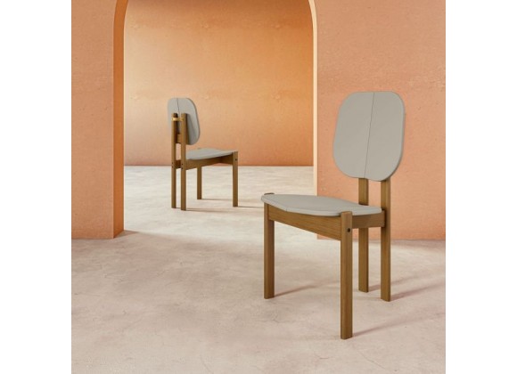 Manhattan Comfort Mid-Century Modern Gales Dining Chair Greige