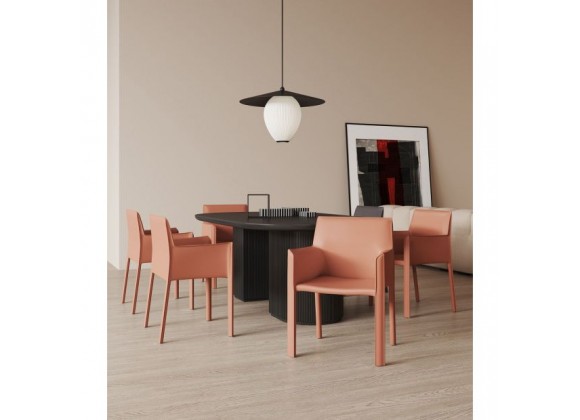 Manhattan Comfort Vogue Faux Leather Arm Chair