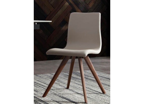 Whiteline Modern Living Olga Dining Chair Black - Taupe