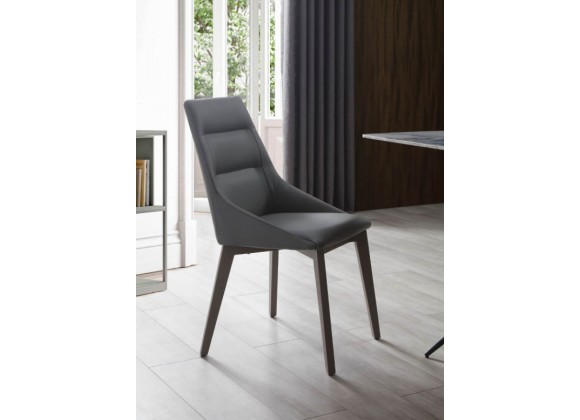 Whiteline Modern Living Siena Dining Chair With Grey Dining Chair - Lifestyle