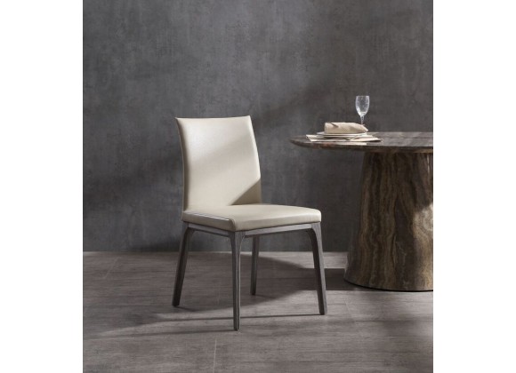 Stella Dining Chair With Taupe Faux Leather - Lifestyle