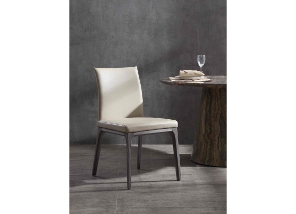 Whiteline Modern Living Stella Dining Chair in Grey and Taupe - Lifestyle