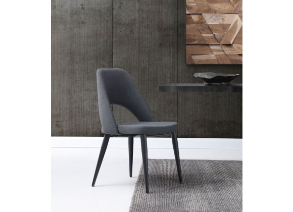 Audrey Dining Chair In Blue Navy Leather