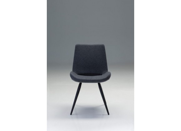 Willam Dining Chair Dark Grey Cashmere - Front