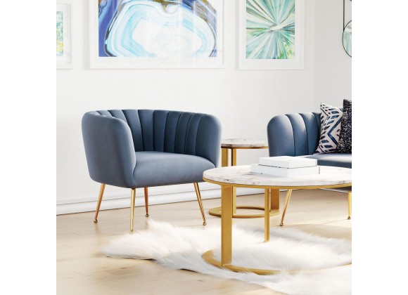 Zuo Modern Deco Accent Chair in Gray - Lifestyle 1