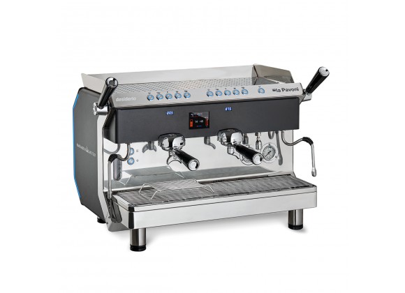 La Pavoni Desidierio 13 Liter Programmable + LCD Two Group Volumetric - Front Black