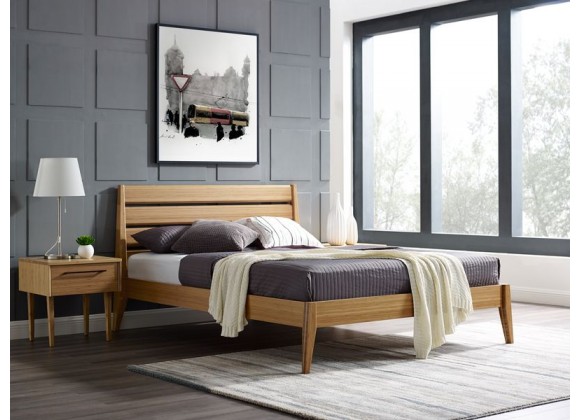Greenington Sienna Queen Platform Bed, Caramelized - Lifestyle