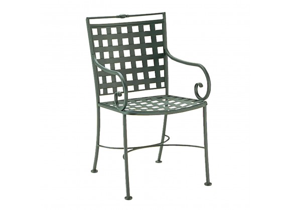 Woodard Sheffield Dining Armchair - Angled