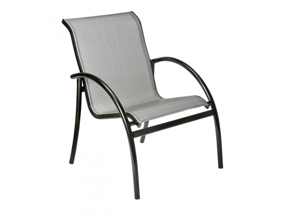 Woodard Tribeca Dining Armchair - Angled