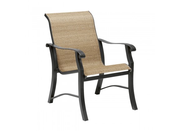 Woodard Cortland Sling Dining Armchair - Angled