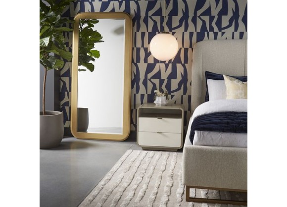 Sunpan Kayden Nightstand - Cream Shagreen - Lifestyle