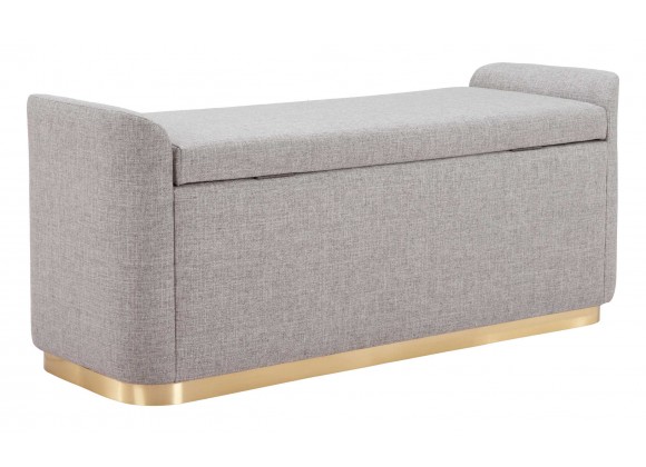 Dobo Storage Bench Gray - Angled
