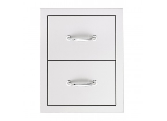  Summerset Grills 17" Double Drawer - Front