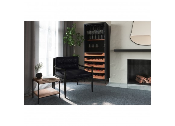 Moe's Home Collection Chefs Teak Wine Bar - Lifestyle