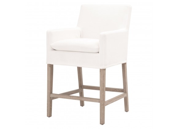 Essentials For Living Drake Slipcover Counter Stool - Angled View