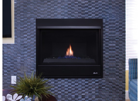 Superior 33" DV Contemporary NG Elec Rear/Top Vent