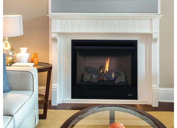 Superior Fireplaces 35" DV In Electric/Millivolt With Rear/Top Vent - Lifestyle