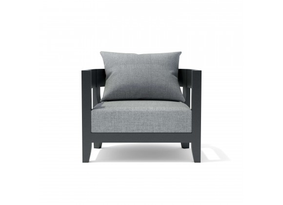 Anderson Teak Coronado Deep Seating Aluminum Armchair Front