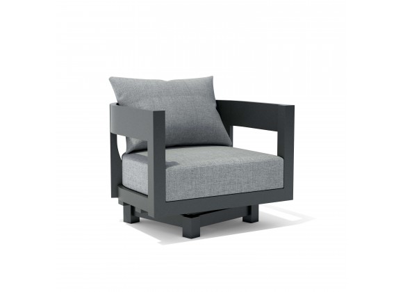 Anderson Teak Coronado Aluminum Swivel Armchair