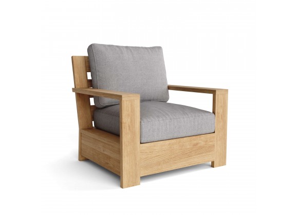 Anderson Teak Madera Deep Seating Armchair - Angled