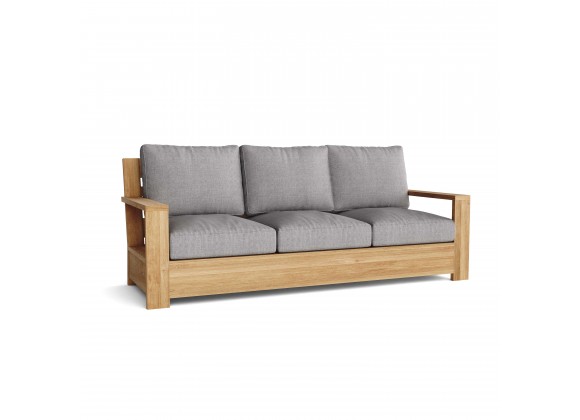 Anderson Teak Madera Deep Seating Sofa - Grey - Angled View