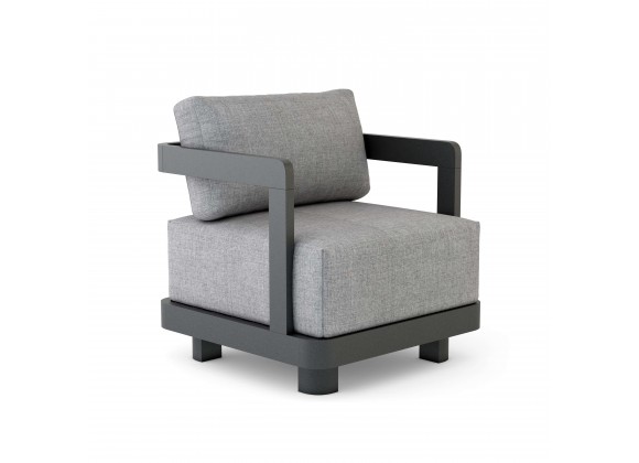 Anderson Teak Granada Deep Seating Aluminum Armchair