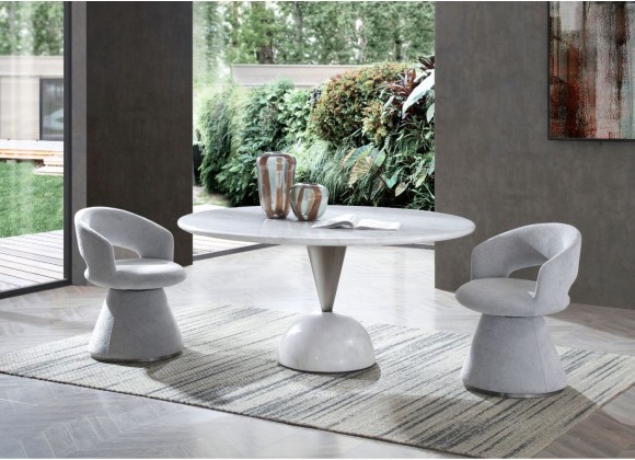 Olympia Round Dining Table in White-Lifestyle 1