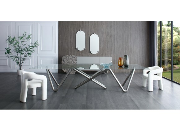 Anaconda Dining Table in Silver-Lifestyle 1
