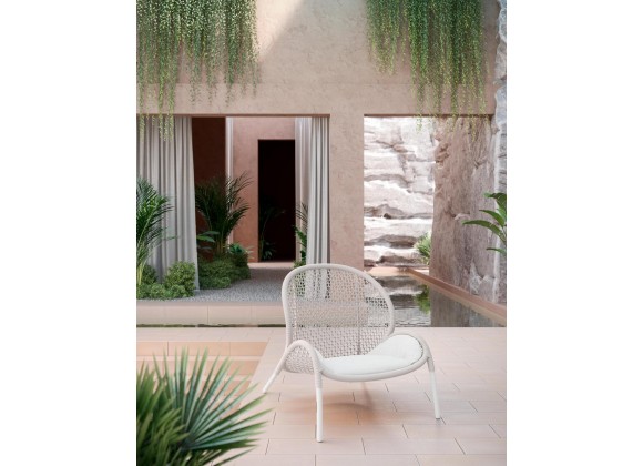 Azzurro Living Dune Club Chair With Polar Cushion - Lifestyle