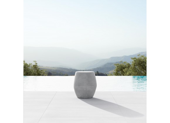 Azzurro Living Durban Side Table With Asteroid Concrete Frame And Asteroid Concrete - Lifestyle
