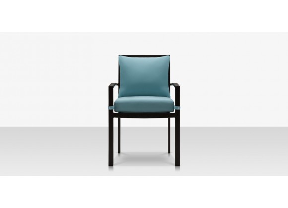 Source Furniture Dynasty Dining Arm Chair Black Front
