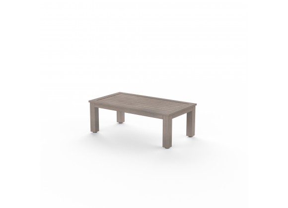 Sunset West Laguna Aluminum Coffee Table - Front Side Angle