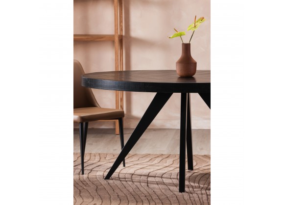 Moe's Home Collection Parq Oval Dining Table Black - Lifestyle