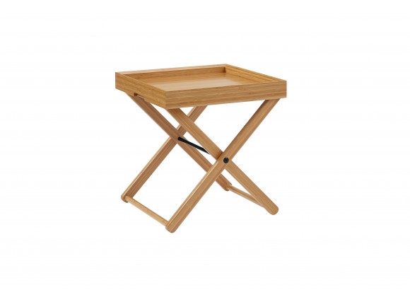 Greenington Teline Tray Table Caramelized - Front Side Angle