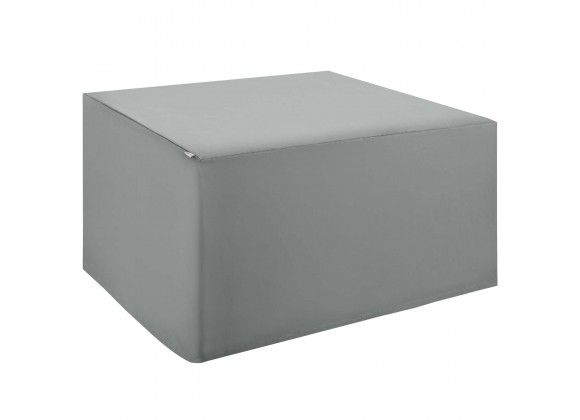 Modway Immerse Convene / Sojourn / Summon Dining Set Outdoor Patio Furniture Cover - Gray - Front Side Angle