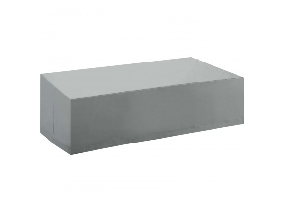 Modway Immerse Convene / Sojourn / Summon Loveseat and Varied Use Outdoor Patio Furniture Cover - Gray - Front Side Angle