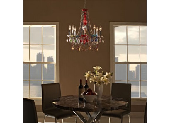 Modway Palace Acrylic Chandelier in Multicolored