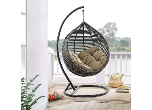 Modway garner teardrop outdoor patio swing chair sales