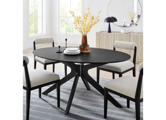Modway Crossroads Round Wood Dining Table 10