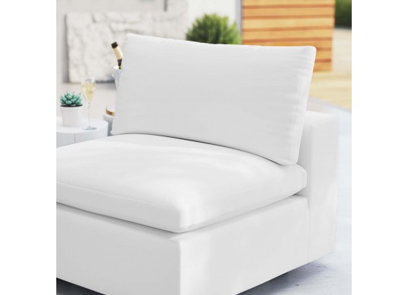 Modway Commix Sunbrella® Outdoor Patio Armless Chair - White - Lifestyle