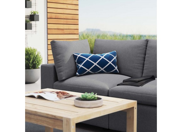 Modway Commix Sunbrella® Outdoor Patio Loveseat in Gray - Lifestyle