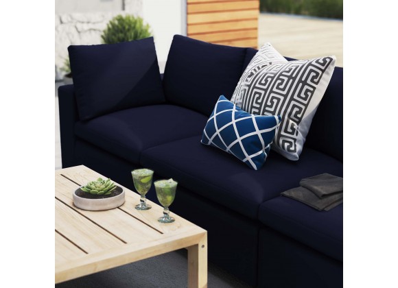 Modway Commix Sunbrella® Outdoor Patio Sofa - Navy - Lifestyle