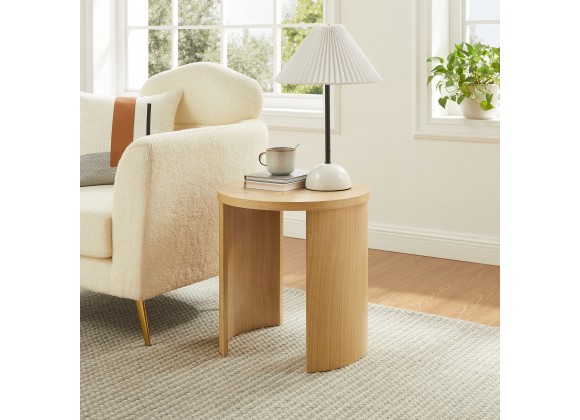 Modway Aspect Round Wood End Table Room View