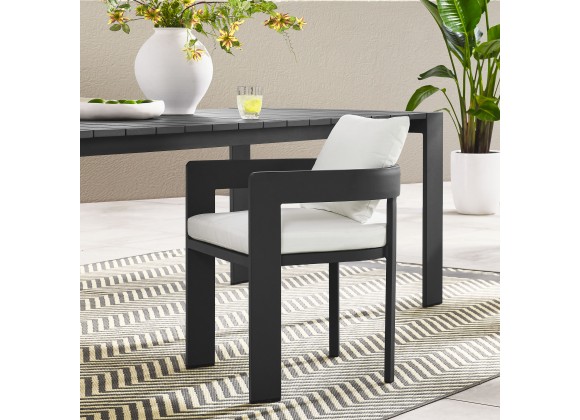 Modway Tahoe Outdoor Patio Aluminum Dining Chair White