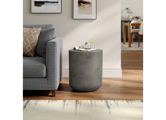 Modway Brion Indoor - Outdoor Patio Concrete Stool Gray