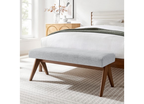 Modway Lyra 47" Fabric Upholstered Bench 10