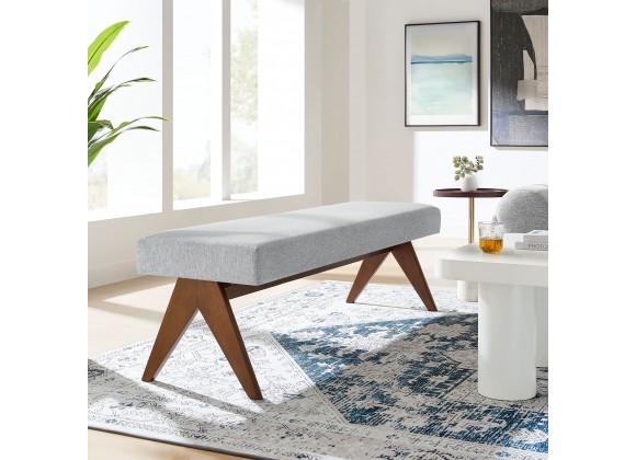 Modway Lyra 63" Fabric Upholstered Bench  11
